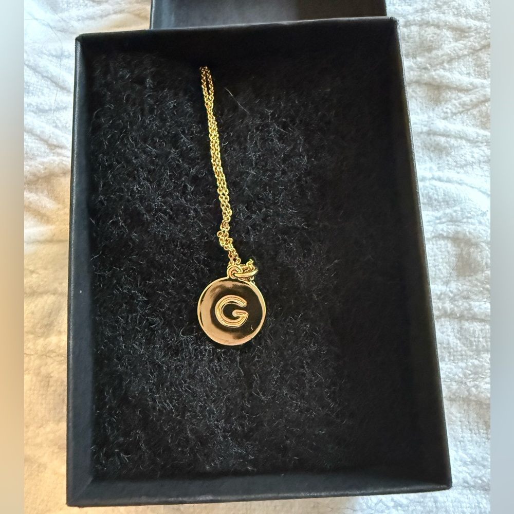 Kate Spade Gold “G” Initial Pendant Necklace